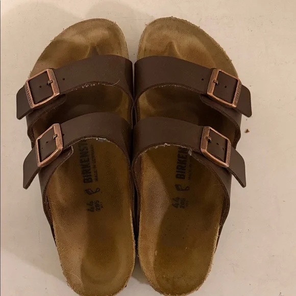Birkenstock Arizona Brown Leather Sandals Men’s 44 / US 11–11.5 Excellent - Picture 2 of 8